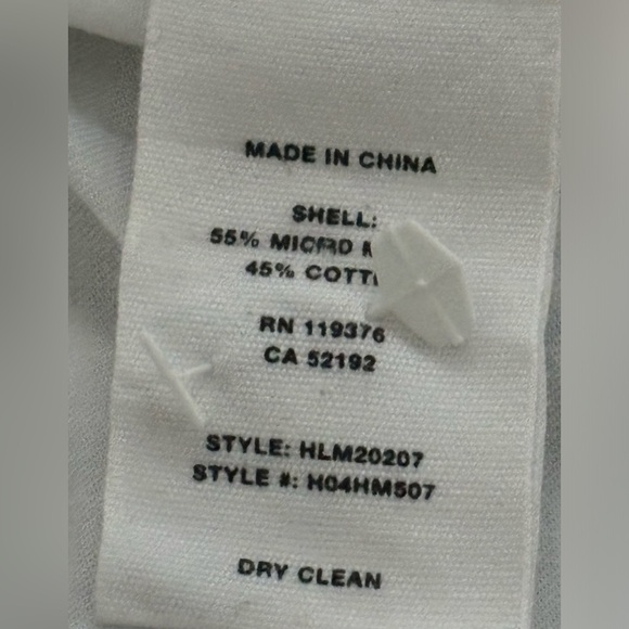 HELMUT LANG Men’s White Button Up Shirt With Shoulder Epaulets Xl - Picture 8 of 8